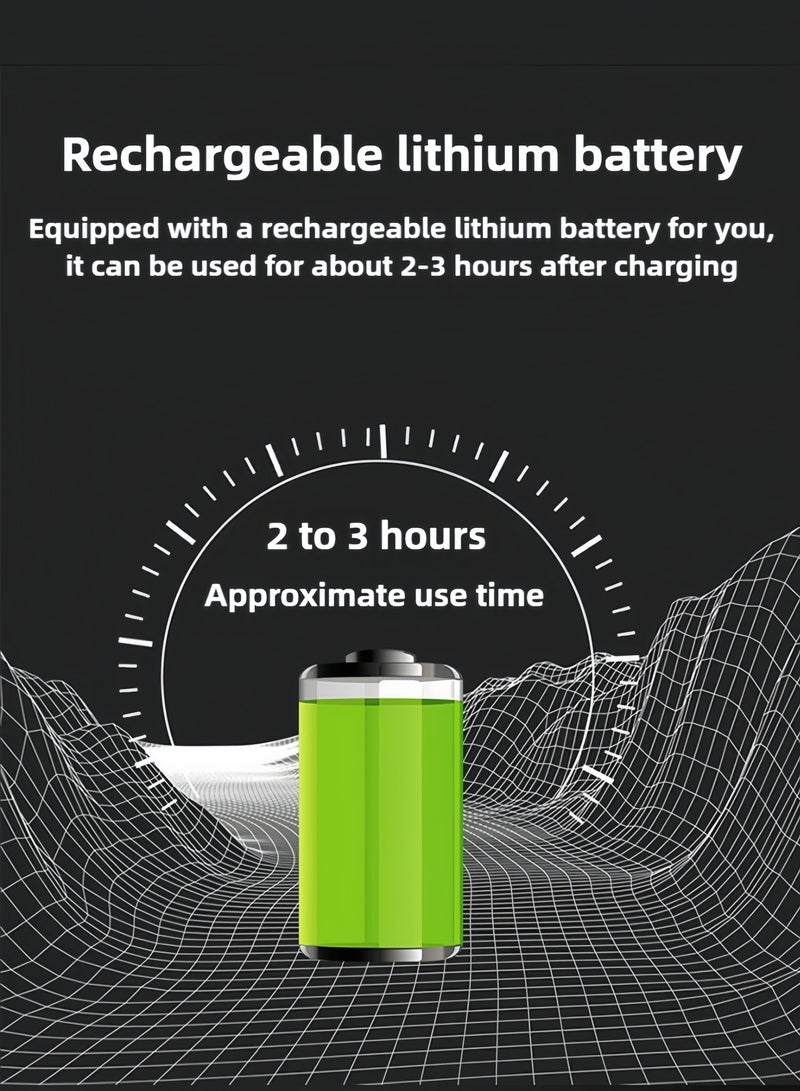 HALAMODO Percussive Massage Gun Massage Gun Deep Tissue to Relieve Sore Muscles 4 Massage Speeds 5 Interchangeable Massage Heads Cordless & Rechargeable - Image 5