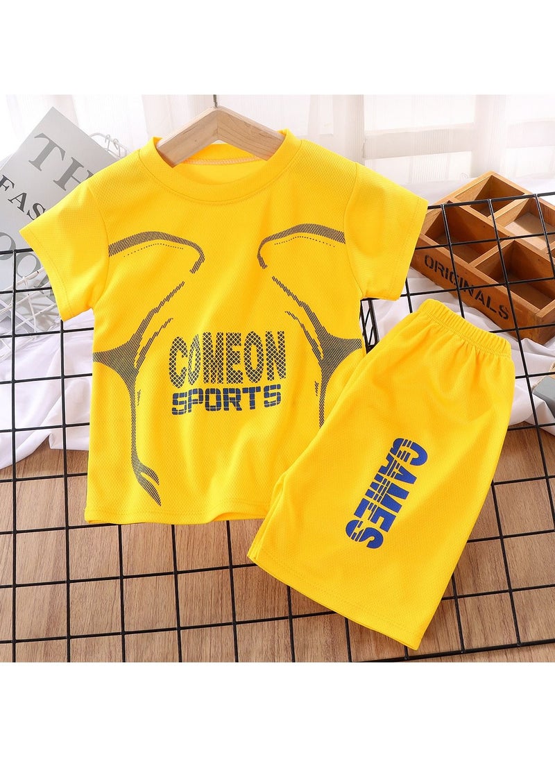 KUYING Unisex Children's Soccer Jersey Set  - Image 1