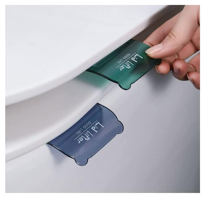 JAHAAN Pack of 2 Toilet Seat Handle Lifter Toilet Seat Handles Toilet Lid Decals Avoid in Direct Contact with the Toilet Multicolor - Image 1