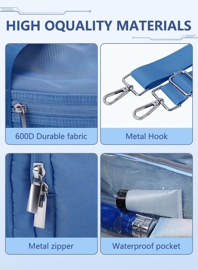 إيكرولا شنطة نادي رياضية للرجال والنساء مع تقسيم الأحذية والرطب - شنطة جيم خفيفة 30 لتر للسفر والتمارين والشاطئ |حقيبة رياضية زرقاء داكنة - Image 5