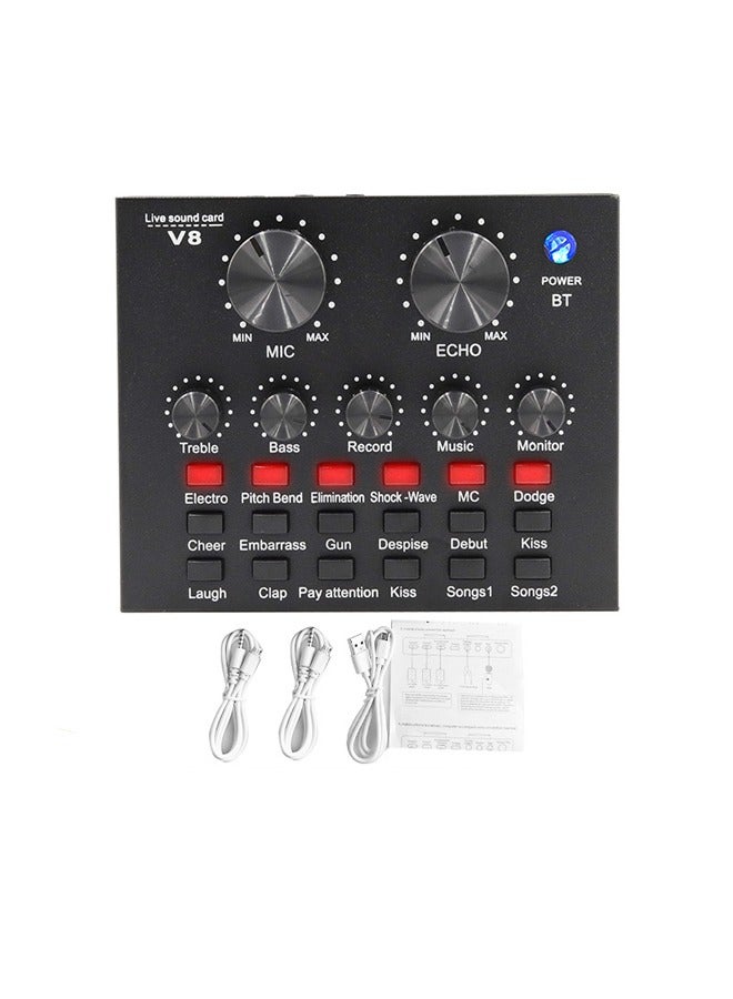 إيه تي إم مجموعة ميكروفون ميكروفون ميكروفون مكثف مع بطاقة صوت حية ، وقابلة للتعديل ميكروفات التعليق ذراع BM8006 الذهب - Image 5