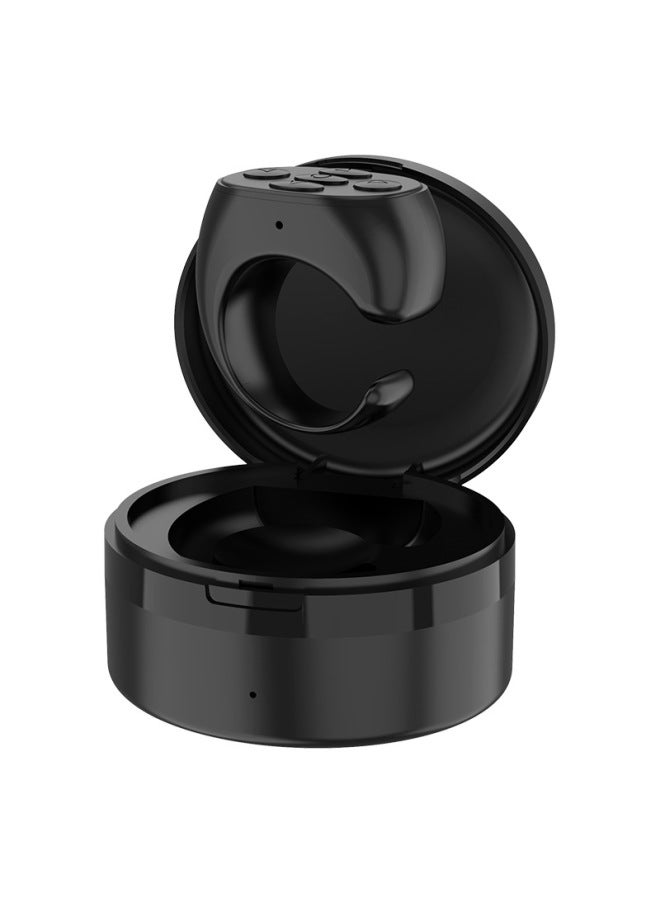 Mobile Phone Bluetooth Remote Control With Charging Bin Camera Controller Self-timer Artifact Tremolo Ring Ring Remote Control-Color:Yuntian Noble Black Belt Charging Bin  - Image 1
