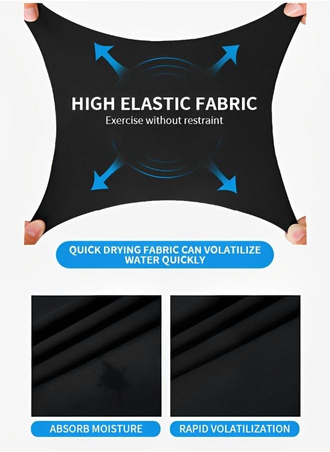 GROIC - Men Workout Compression Set, Shirt Pants Top Long Sleeve 3 Pieces Sports Suits Tight Base Layer Quick Dry Fitness Tracksuit Gym Suits - Image 1