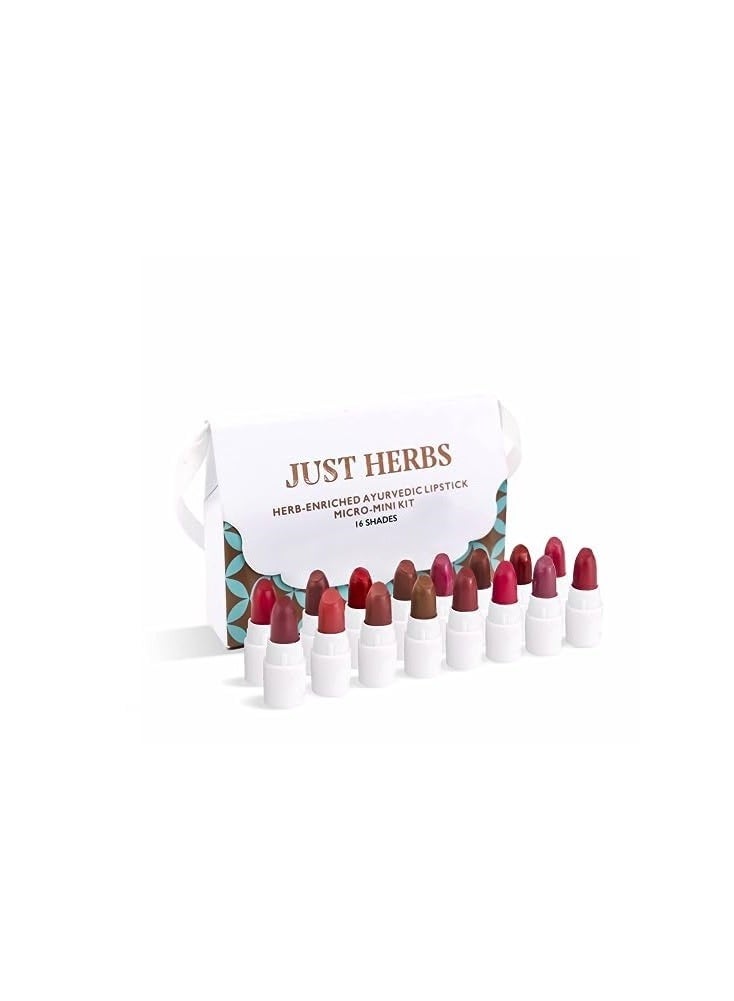 جاست هيربز مجموعة "Just Herbs" المكونة من: أقلام ظلال عيون عشبية بلمسة معدنية (8 في 1) - درجة "Infinity & Beyond" (12 جم) + طقم أحمر شفاه كريمي بلمسة مطفية (مات) بتركيبة أيورفيدية (16 درجة لونية). - Image 3