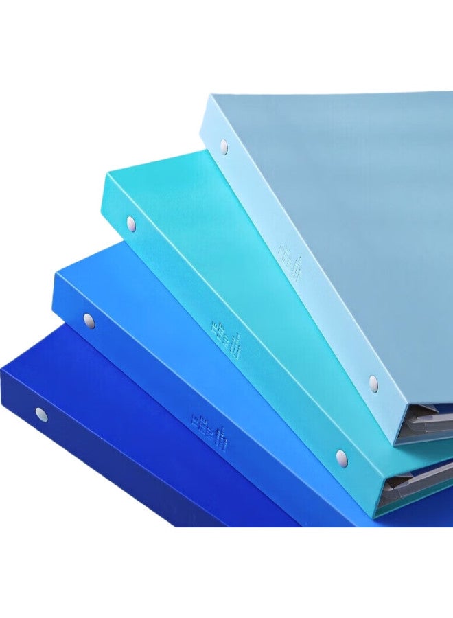 King Jim B5 Buckle Ring Loose-Leaf Spiral Notebook, Student Notebook, Wj Series Large Capacity Loose-Leaf Notebook, Glacier Blue, 476Tte-Gsbn04 - Image 3