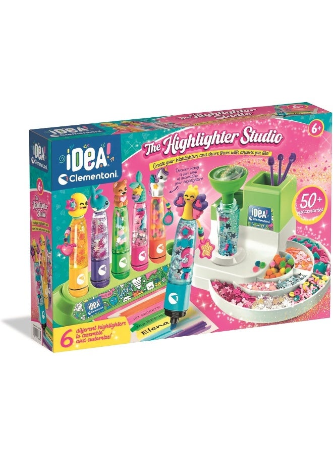 Clementoni Idea Highlighter Studio | Do it Yourself | DIY Craft Kit | Educational & Learning | Creative Gift for Kids and Adults - Image 1