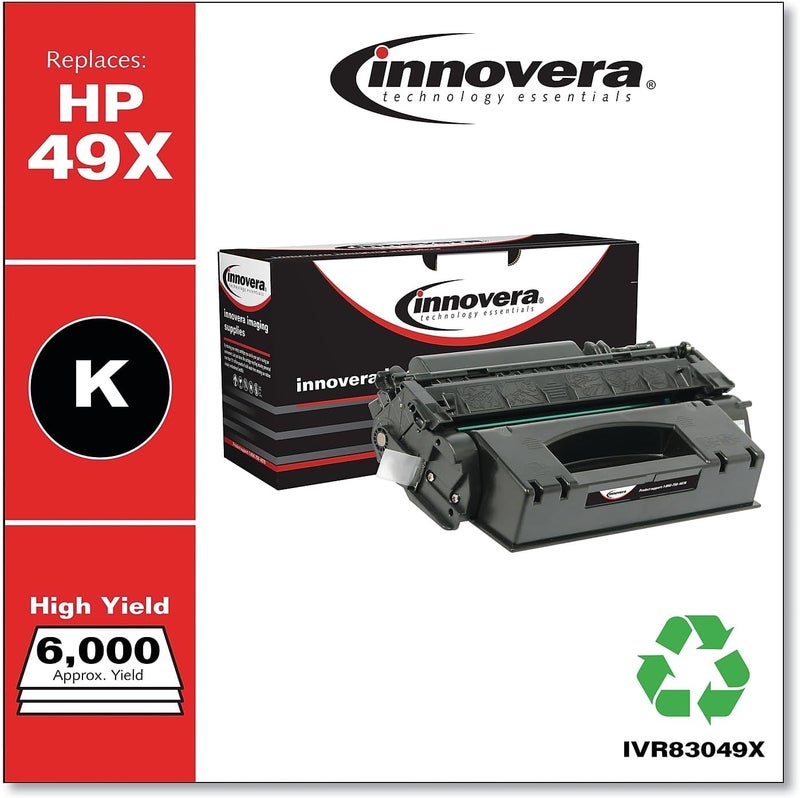 Innovera Remanufactured Toner CartridgeReplacement for Q5949X 49X Black - Image 2