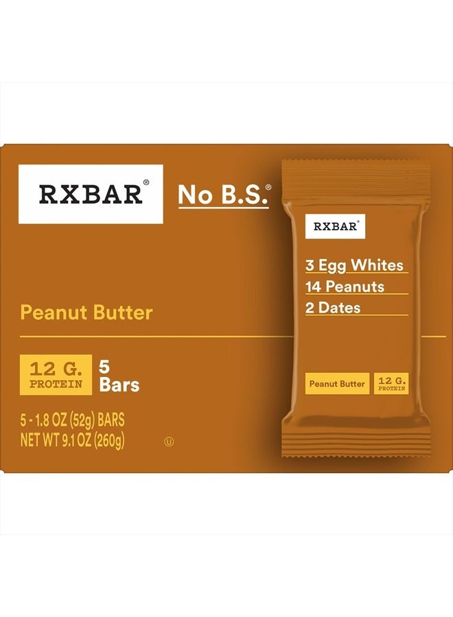 RXBAR Protein Bars, Protein Snack, Snack Bars, Peanut Butter, 9.15oz Box (5 Bars) - Image 4