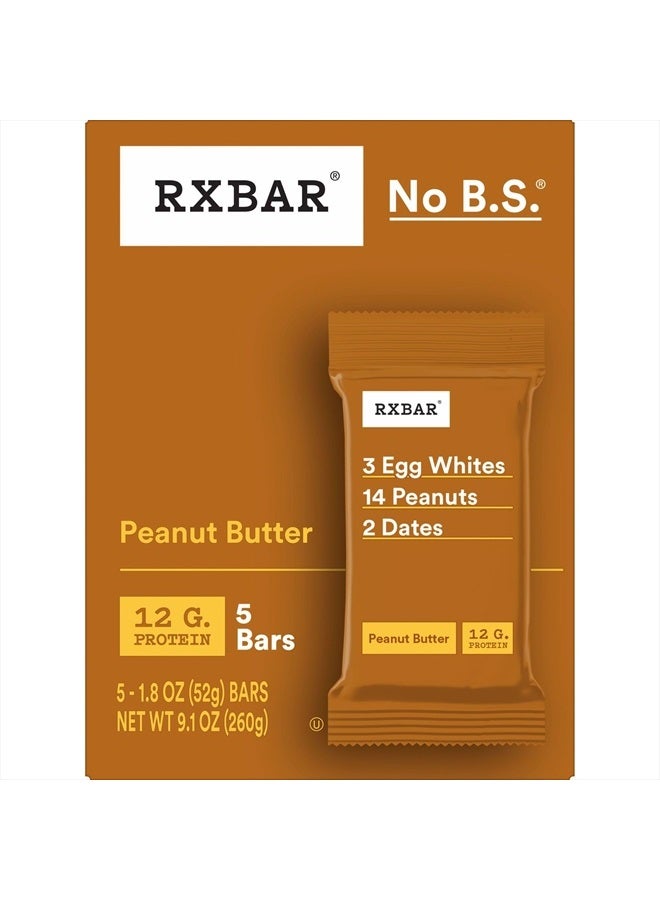 RXBAR Protein Bars, Protein Snack, Snack Bars, Peanut Butter, 9.15oz Box (5 Bars) - Image 3
