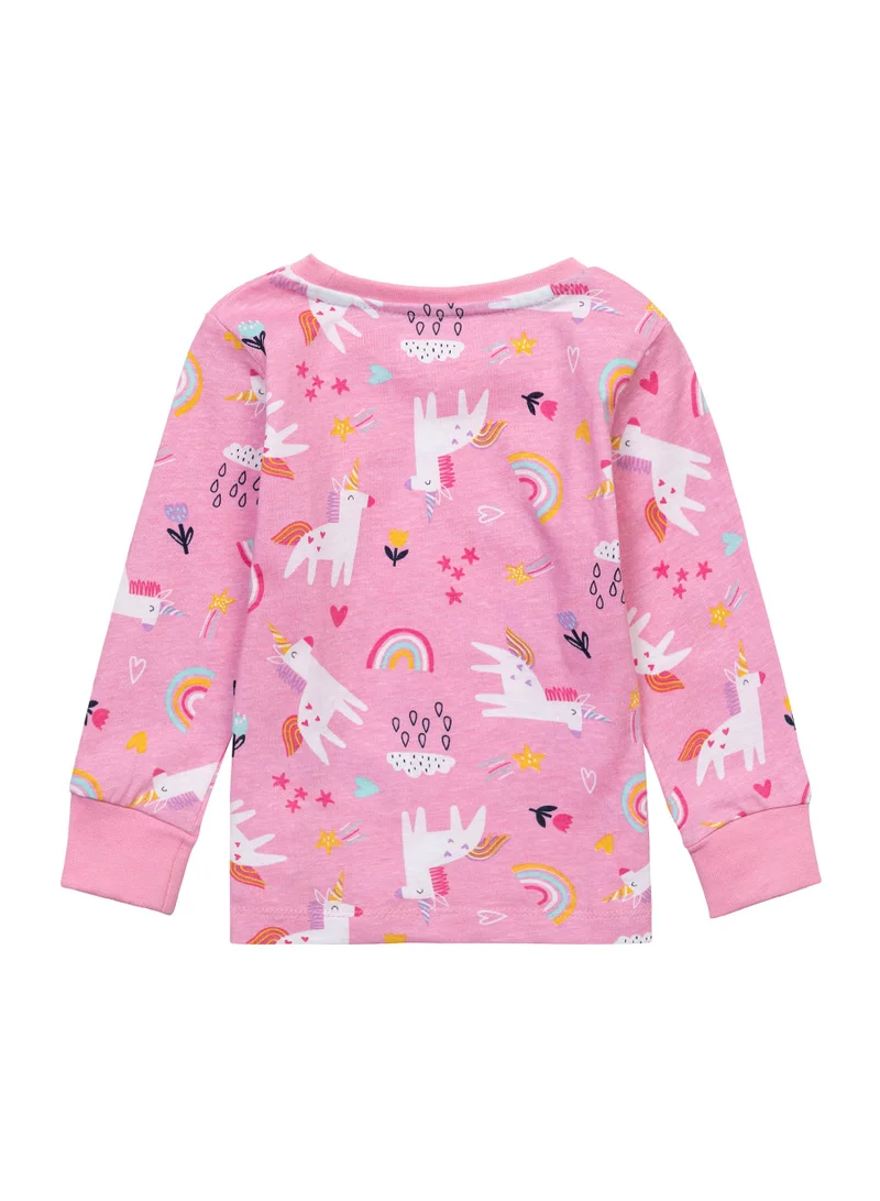 MINOTI Kids Girls 3-Pack Pyjama Set with Fun Allover Print