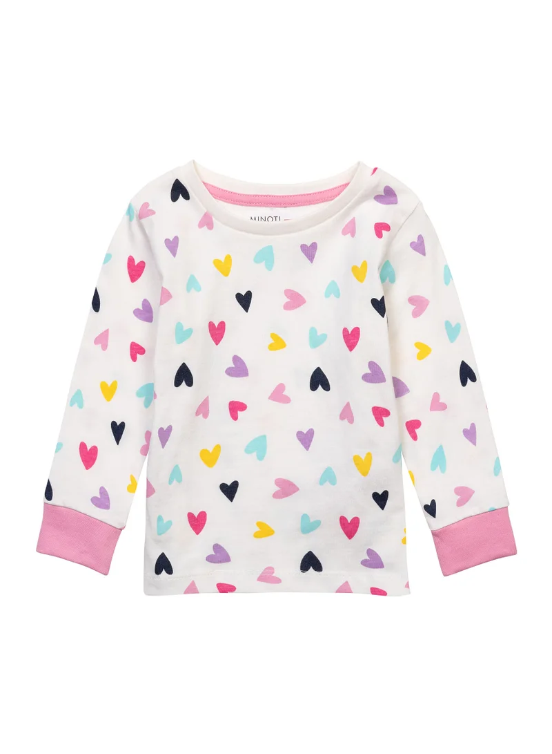 MINOTI Kids Girls 3-Pack Pyjama Set with Fun Allover Print