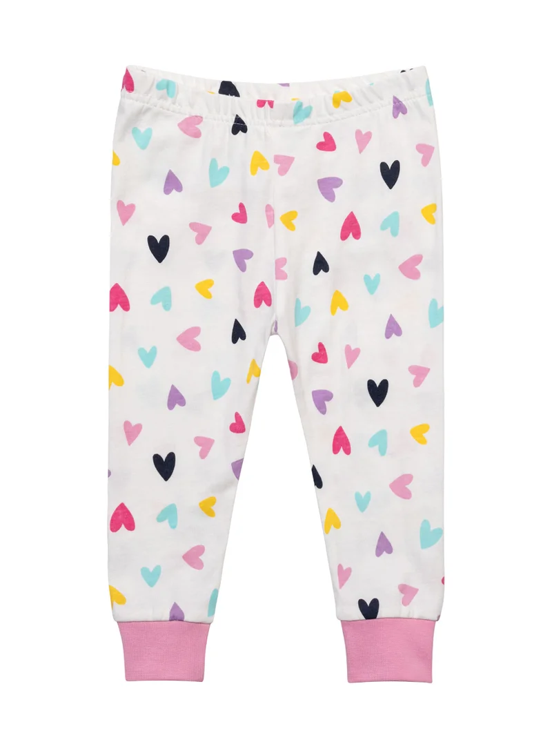 MINOTI Kids Girls 3-Pack Pyjama Set with Fun Allover Print