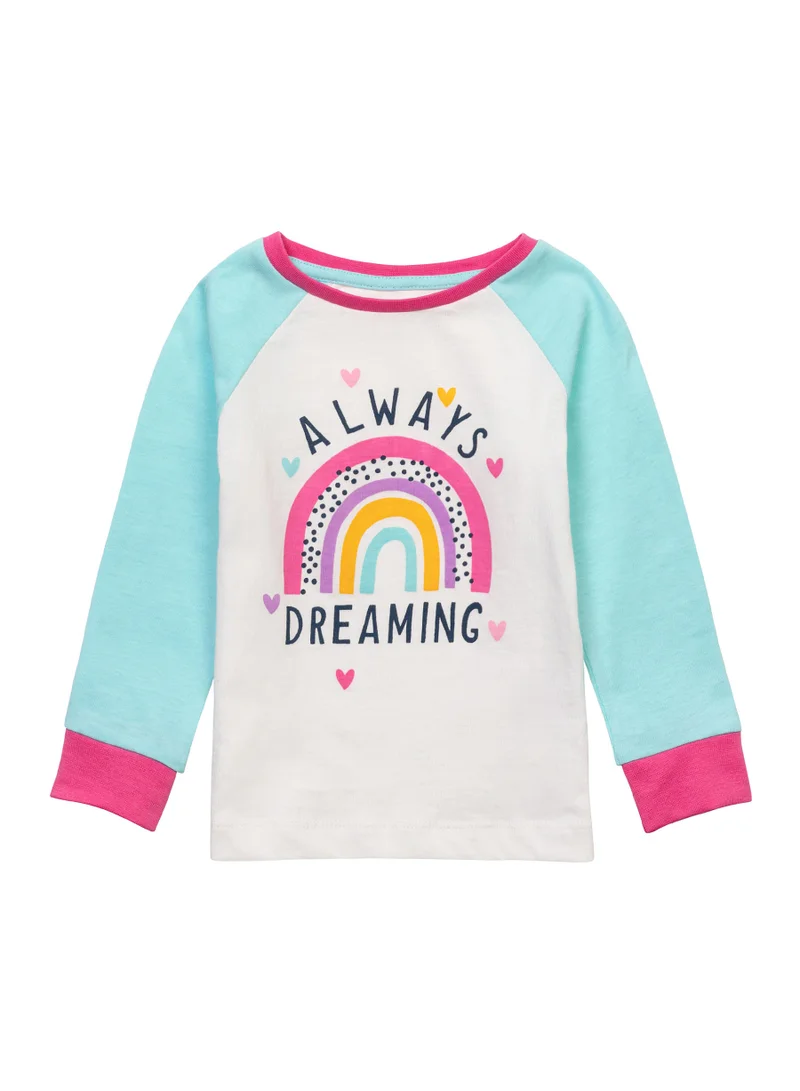 MINOTI Kids Girls 3-Pack Pyjama Set with Fun Allover Print