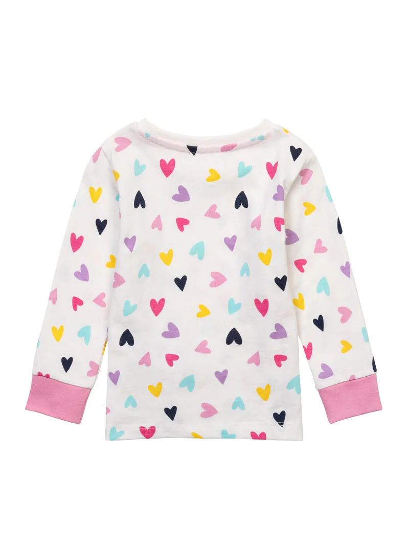 MINOTI Kids Girls 3-Pack Pyjama Set with Fun Allover Print