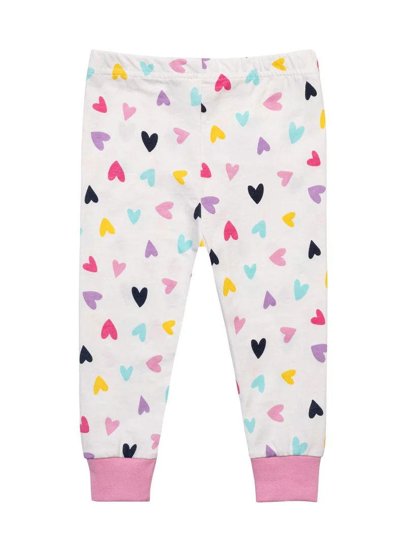 MINOTI Kids Girls 3-Pack Pyjama Set with Fun Allover Print