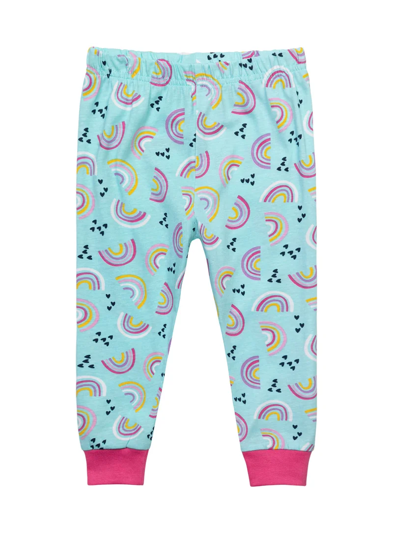 MINOTI Kids Girls 3-Pack Pyjama Set with Fun Allover Print