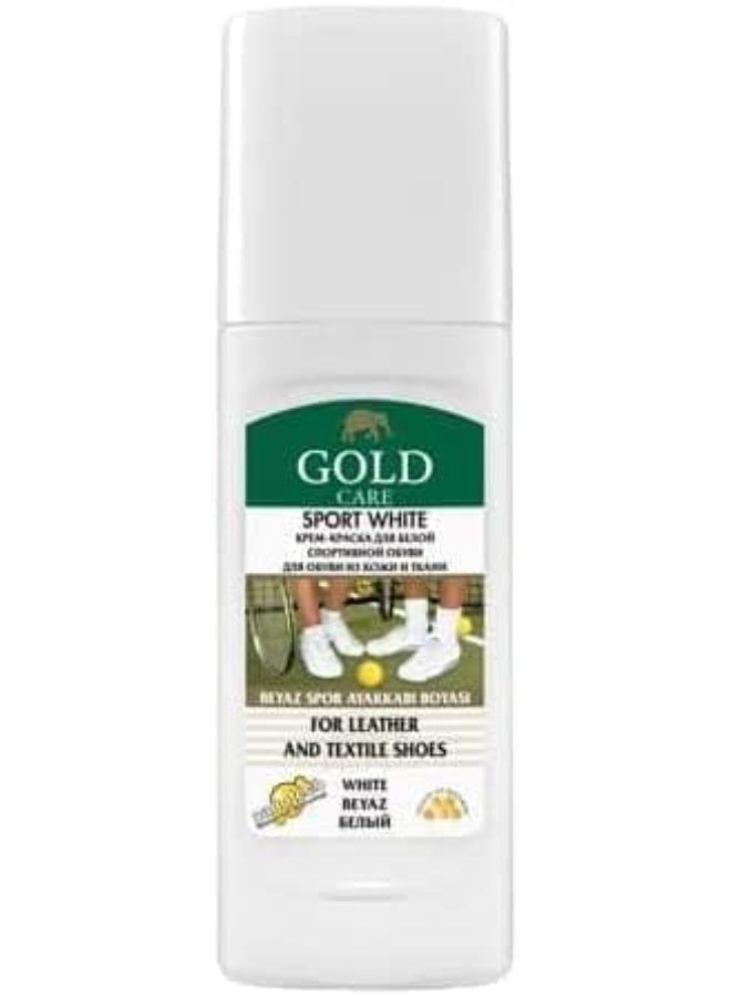 Gold Care Turkey Shoe Cleaner White 75ml New - Image 1