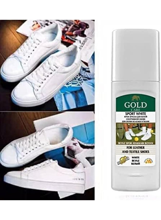 Gold Care Turkey Shoe Cleaner White 75ml New - Image 2