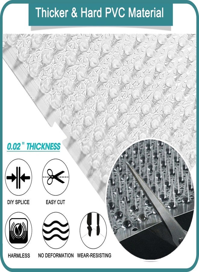 Aocoray 14 Pack Cat Deterrent Outdoor/Indoor Scat Mat, Pet Deterrent Training Mats, Keep Cats/Dogs Away Plastic Mats with Spikes, 23 Sq.ft, 16 x 13 Inches - Image 5