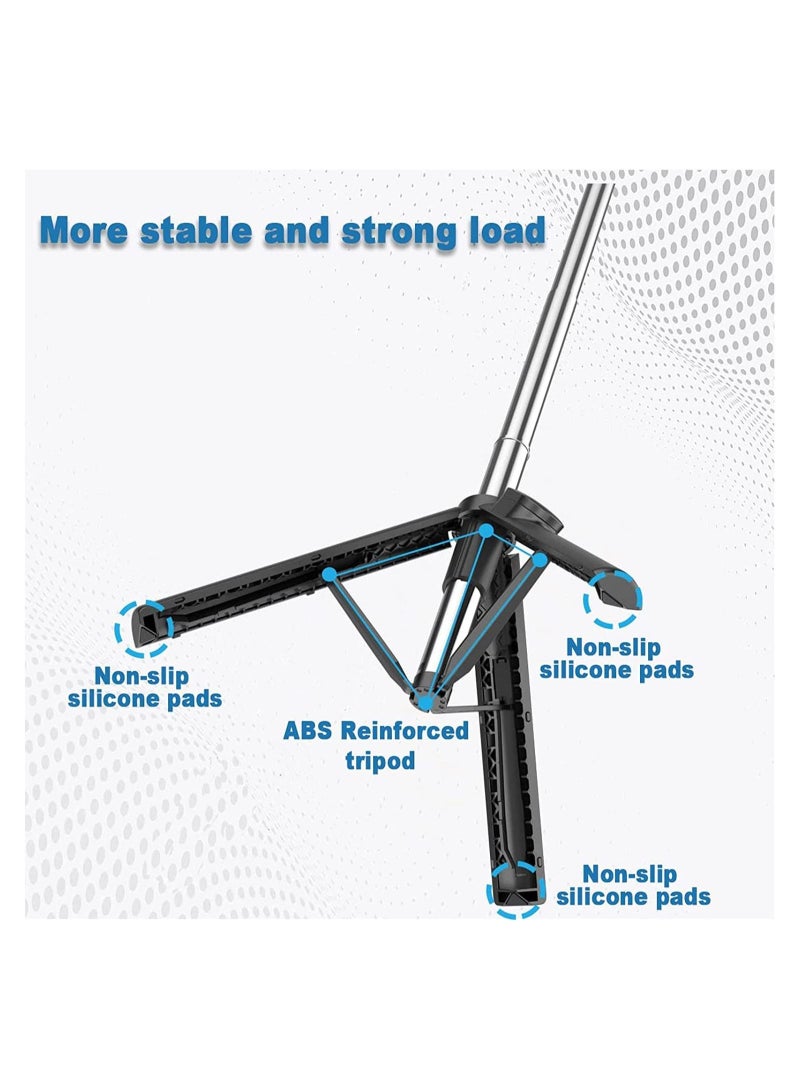 ELTRAZONE عصا سيلفي طويلة مع قاعدة ثلاثية تصل إلى 37.8 بوصة، 4 في 1 عصا سيلفي قابلة للتمديد مع بلوتوث وعصا سيلفي مع جهاز تحكم عن بعد وقاعدة ثلاثية كبيرة معززة متوافقة مع آيفون وون بلس للتصوير الفوتوغرافي - Image 2