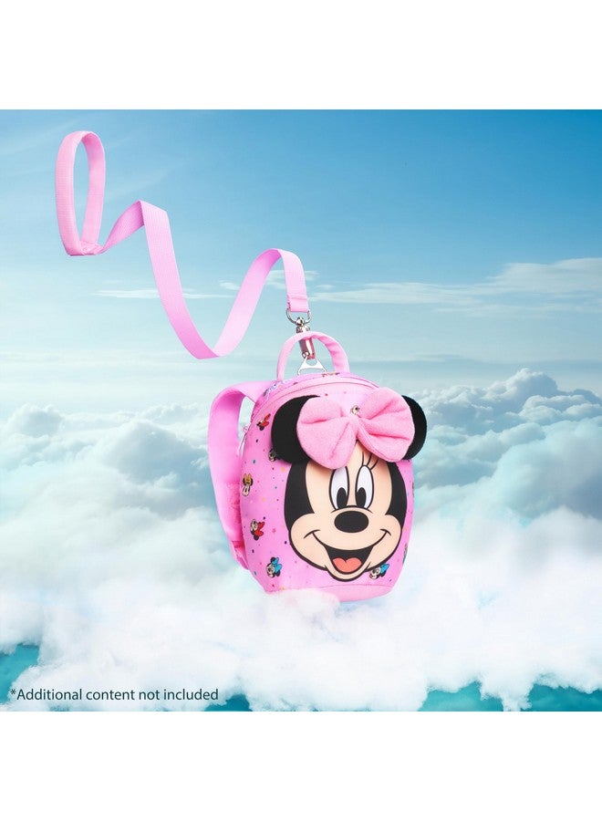 ديزني حقيبة ظهر ديزني للأطفال الصغار مع زمام، حقيبة ظهر ميني ماوس مع زمام للأطفال، حزام أمان للأطفال من عمر سنة إلى أربع سنوات - Image 4