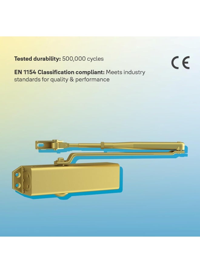 ييل Yale 722 Pro Door Closer - Gold - Image 3