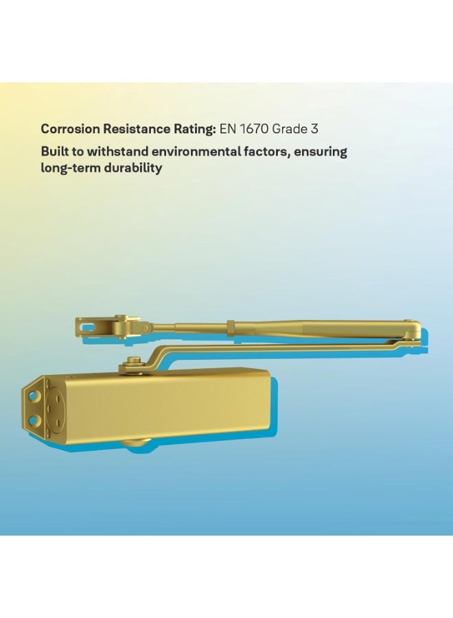 ييل Yale 722 Pro Door Closer - Gold - Image 4