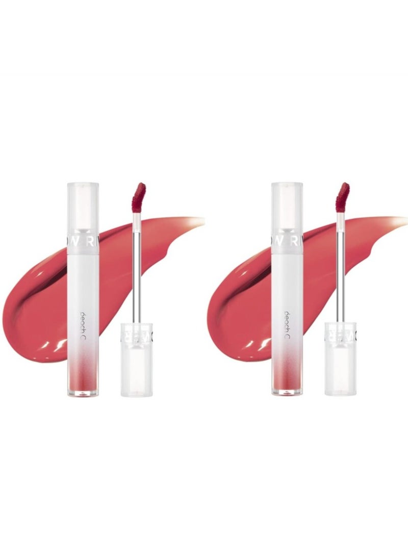 Peach C Korean River Glow Lip Tint in Let's Grape 03 - 2 Pieces - Image 1