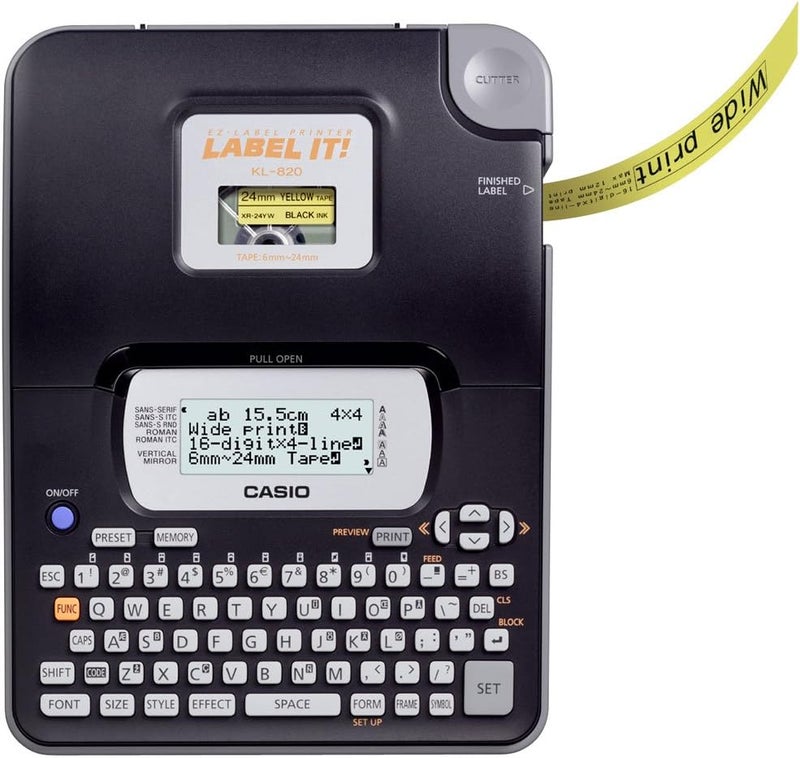 CASIO KL-820-W-DH Llabel it Label Printer - Image 1