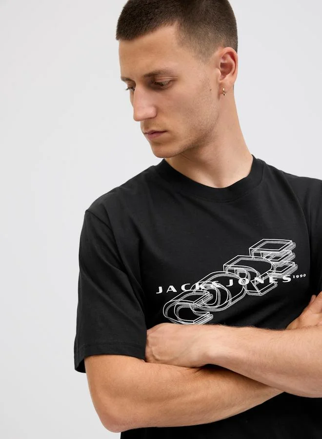 JACK & JONES Jack & Jones JCofusion Crew Neck Printed T-Shirt