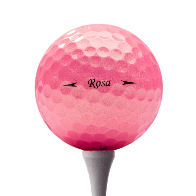 Trust Rosa Golden Pink Golf Ball, Urethane Covered, 3 Piece Golf Ball, Soft & Elasticity Feel, Green Side Control with Distance, Lady Pink Golf Ball, Best for Female Golfers (Pink, 12 Balls) - Image 2