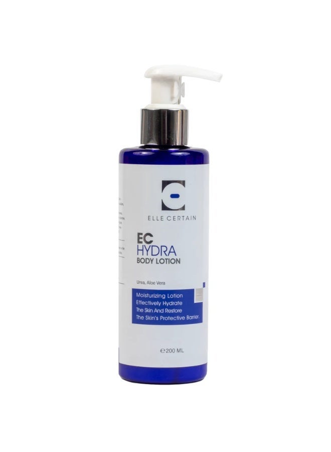 ELLE CERTAIN EC Hydra Body Lotion for Dry Skin  Deep & Instant Hydration, 24 Hour Moisturizing, Skin Nourishment & Protection, 200 ml - Image 1