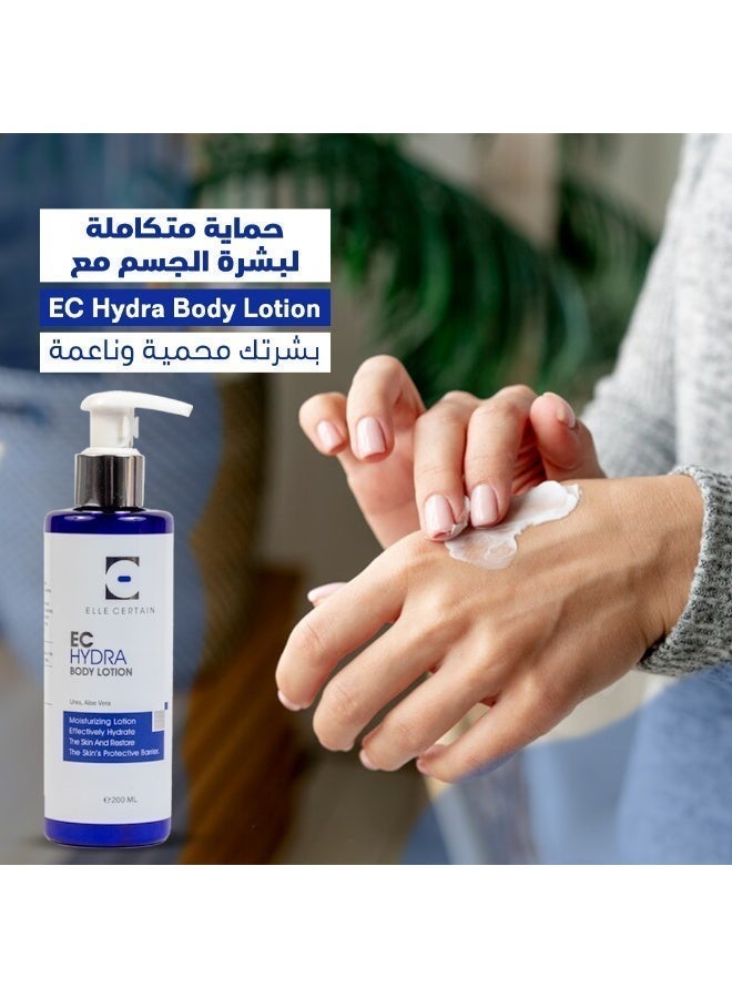 ELLE CERTAIN EC Hydra Body Lotion for Dry Skin  Deep & Instant Hydration, 24 Hour Moisturizing, Skin Nourishment & Protection, 200 ml - Image 5