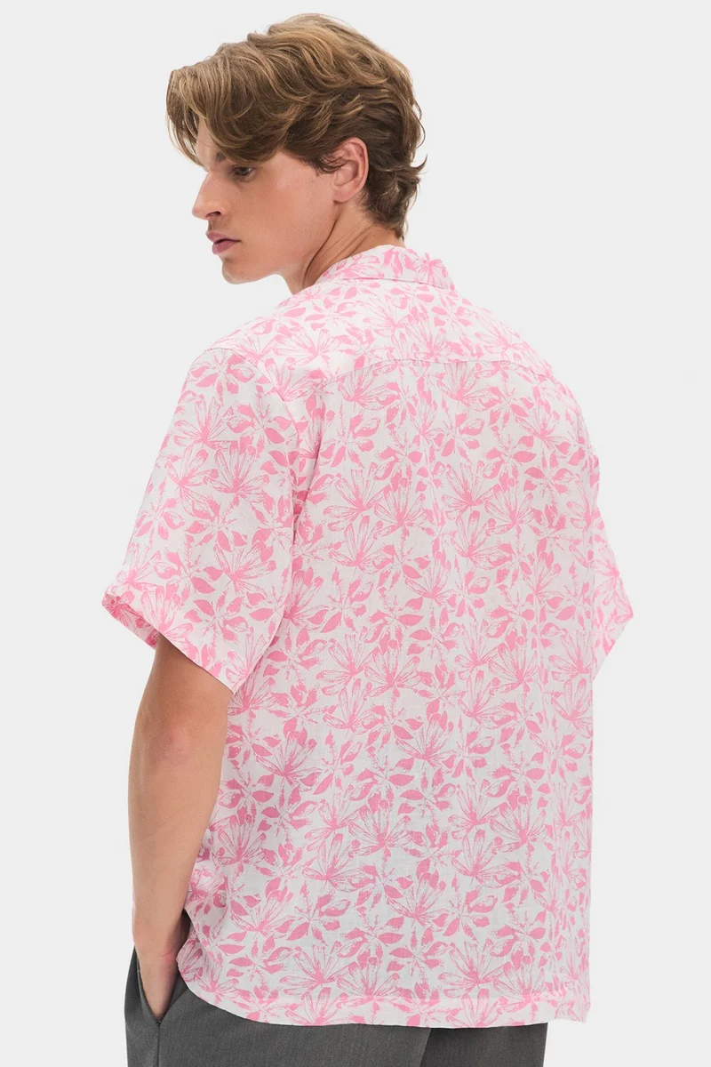 جون Exclusive Men's Short Sleeve Patterned Shirt