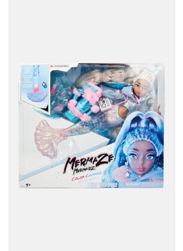 MGA Mermaze Mermaidz Color Change Kishiko Mermaid Fashion Doll with Accessories, Blue Combo  - Image 1