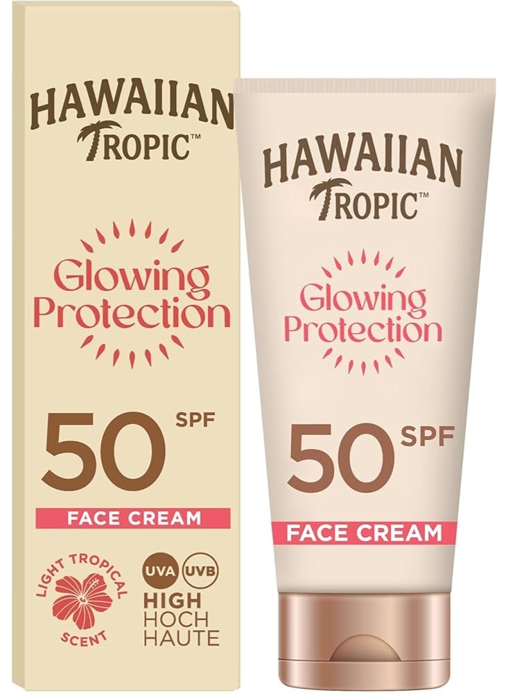 هاوايان تروبيك كريم الوجه هاوايان تروبيك جلوينج بروتكشن بعامل حماية من الشمس 50، 50 مل - Image 3