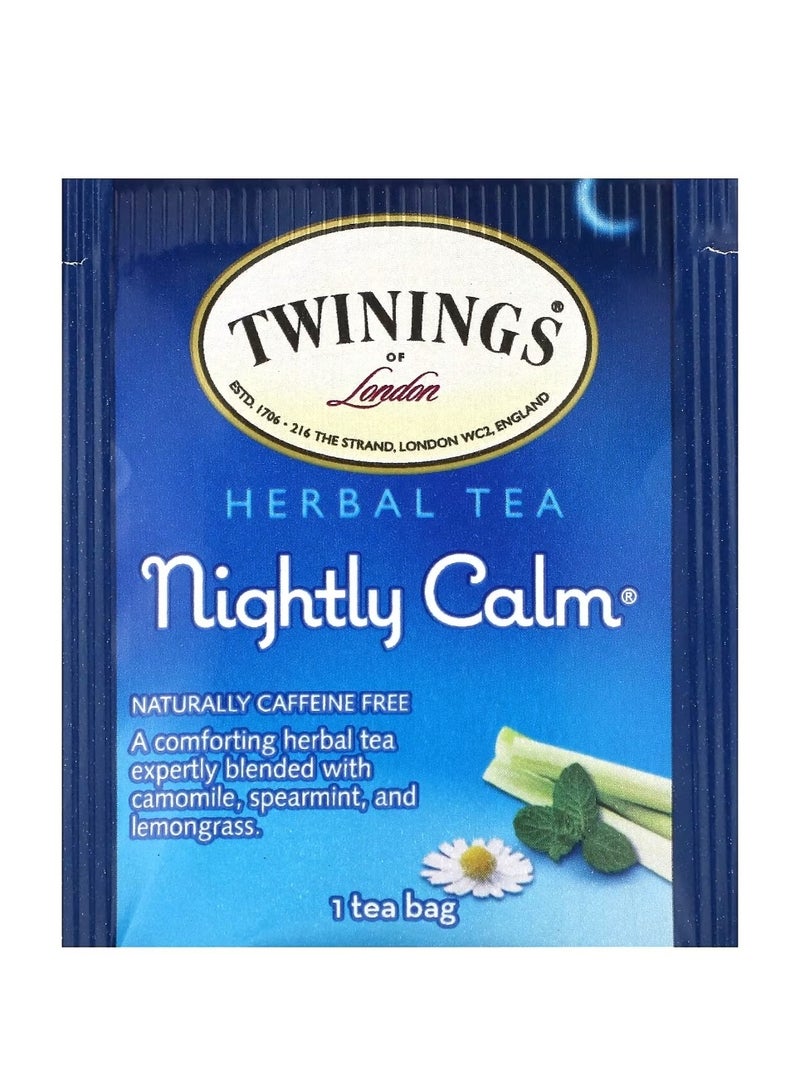 تويننجز شاي الأعشاب المنكه ليلاً هادئًا خاليًا من الكافيين 20 كيس شاي 1.02 أونصة (29 جم) - Image 2