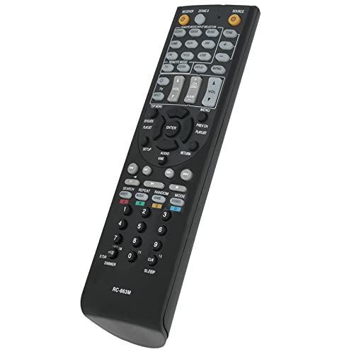 Allimity RC-863M RC863M Replacement Remote Control fit for Onkyo AV Receiver 24140863 HT-S5600 HT-R2295 HT-R592 HTS5600 HTR2295 HTR592 - Image 2