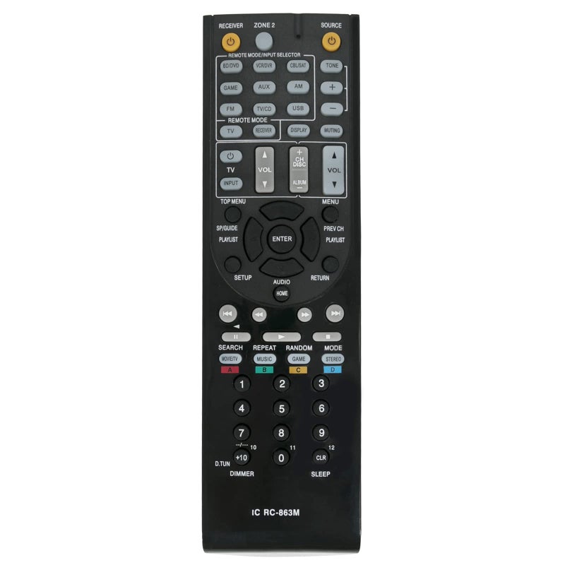 Allimity RC-863M RC863M Replacement Remote Control fit for Onkyo AV Receiver 24140863 HT-S5600 HT-R2295 HT-R592 HTS5600 HTR2295 HTR592 - Image 5