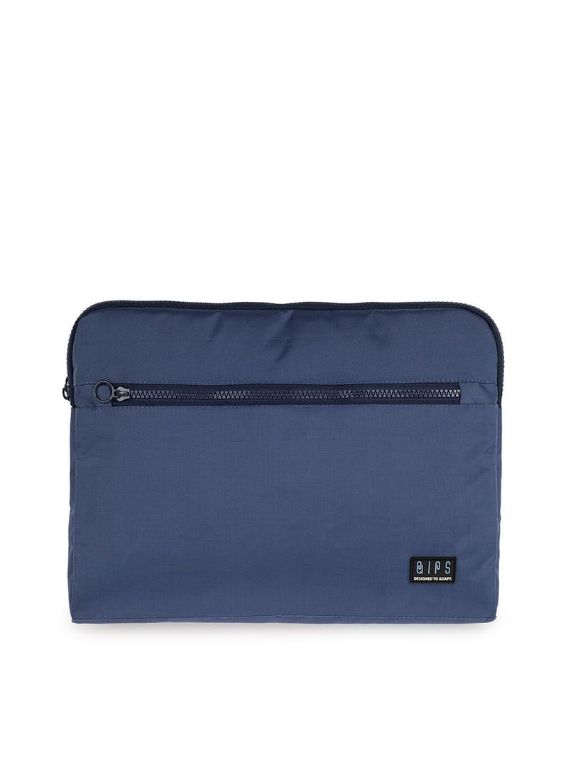 QIPS 14-Inch Laptop Sleeve – Slim PU-Coated Water-Resistant Case with Foam Padding & Front Pocket – Fits MacBook, Dell, Lenovo, HP – Lightweight Sleeve for Work, School & Travel (Royal Blue) - Image 1