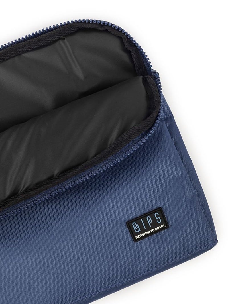QIPS 14-Inch Laptop Sleeve – Slim PU-Coated Water-Resistant Case with Foam Padding & Front Pocket – Fits MacBook, Dell, Lenovo, HP – Lightweight Sleeve for Work, School & Travel (Royal Blue) - Image 5