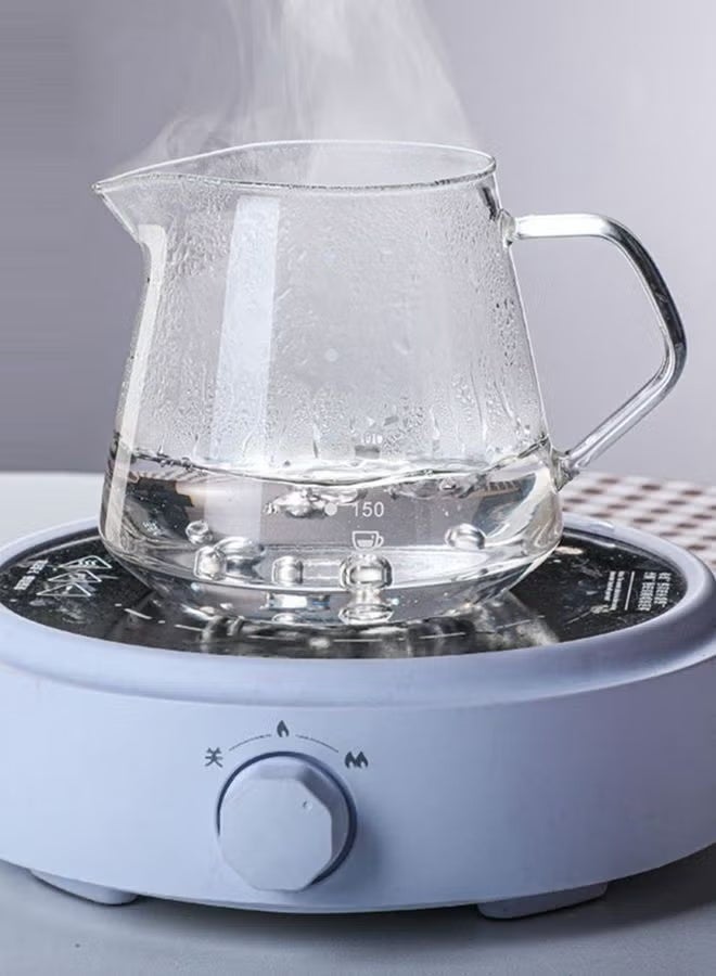 V60 Pour Over Coffee Maker Set 600ml Pour Over Glass Carafe Coffee Kit ,Portable Coffee Pot with Drip Filter, Heat Resistant Glass Range Coffee Server | Pour Over Coffee Tea Server | Pot Carafe Hand Drip Coffee Jug Decanter |Transparent | Kettle Coffee Maker Teapot|coffee hand drip - Image 4