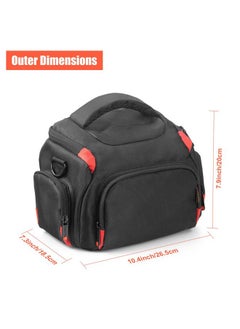 FOSOTO Camera Shoulder Bag Case Compatible for Nikon D3000 D3200 D3300 D5100 D5300 D7500 D500 D610 Canon 2000D T8i SL2 T7i DSLR Cameras  - Image 4