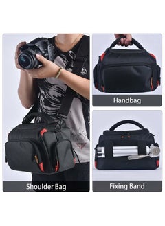 FOSOTO Camera Shoulder Bag Case Compatible for Nikon D3000 D3200 D3300 D5100 D5300 D7500 D500 D610 Canon 2000D T8i SL2 T7i DSLR Cameras  - Image 5