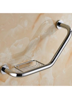 Soap holder with pole mounted on the wall