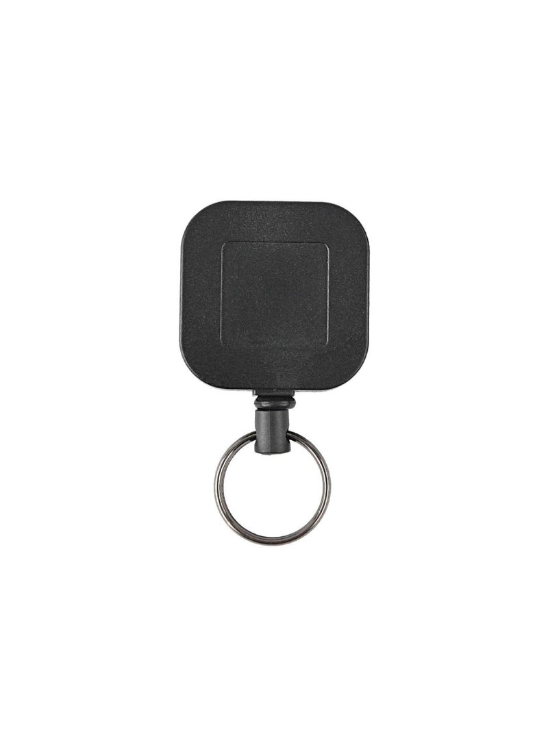 GGOOT Square Retractable Keychain Practical Badge Holder with Belt Clip Heavy Duty Keyring Anti-Lost Keys Cards Holder Retractable Keychain Heavy Duty Carabiner Badge Holder Square Keychain with Clip  - Image 1