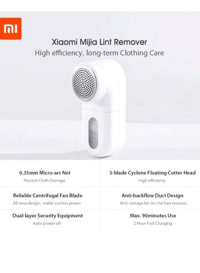 Xiaomi Mijia Lint Remover White 145x62x65mm Fuzz Pellet Trimmer For Clothes Spools Removal - Image 2