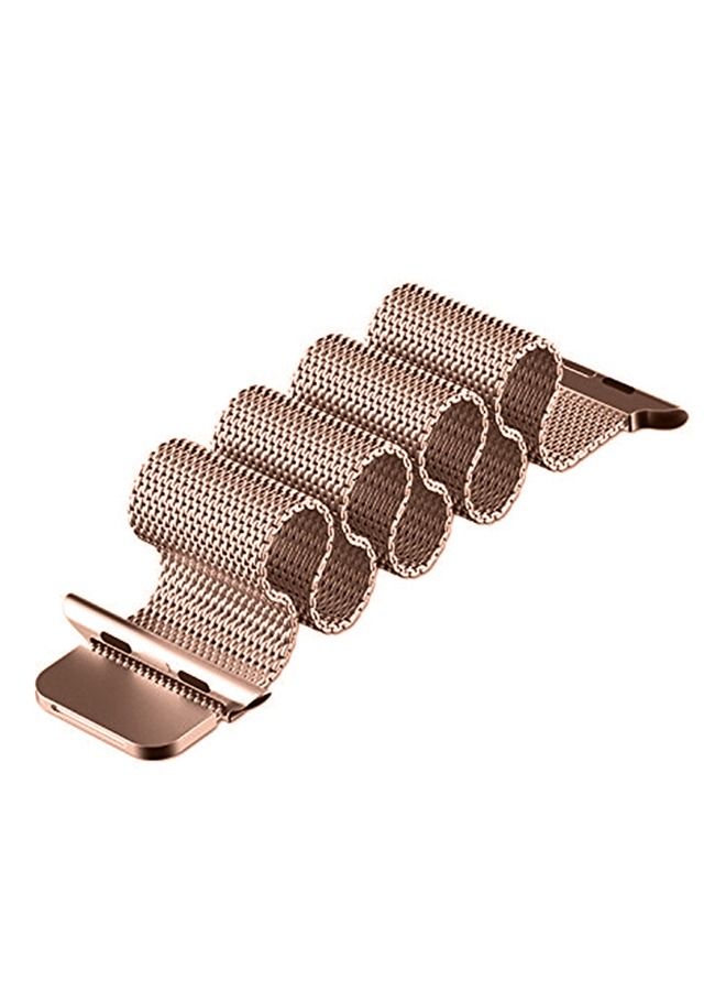 Replacement Band For Apple Watch Series 5/6/7 42/44/45mm Rose Gold - Image 3