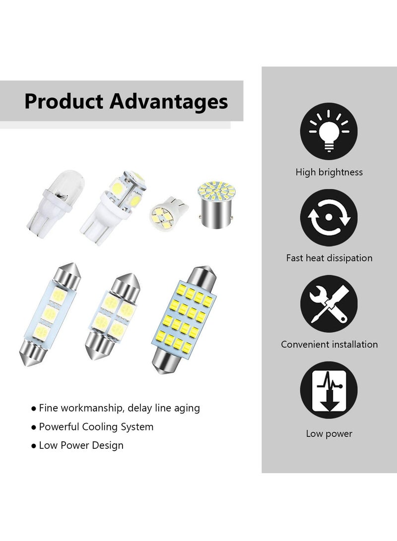 LED Car Bulb Kit, 42 PCS T10, 31mm, 36mm, 41mm, 1157 LED Bulbs, Perfect Replacement for Dome, Map, Door, Courtesy and License Plate Lights - Image 3