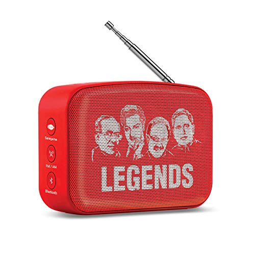 Carvaan Saregama Mini 2.0 Telugu- Music Player with Bluetooth/FM/AM/AUX (Sunset Red) - Image 1